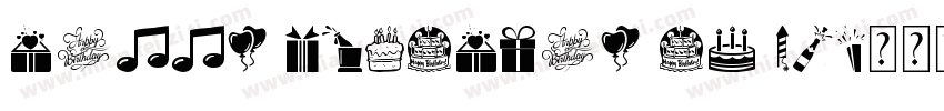 HAPPY BIRTHDAY TO ME字体转换
